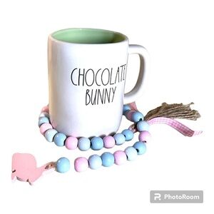 3 for $30 Rae Dunn CHOCOLATE BUNNY coffee mug with bunny on the back
